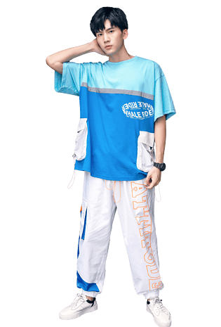 夏季运动休闲男帅气时尚男模特男生