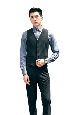 秋装灰色西装商务男帅气时尚男模特男生