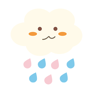 夏日贴纸卡通手绘可爱心情小云朵