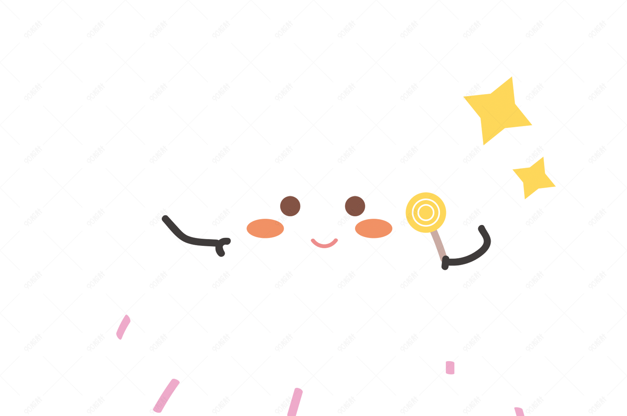 儿童节卡通手绘可爱云朵