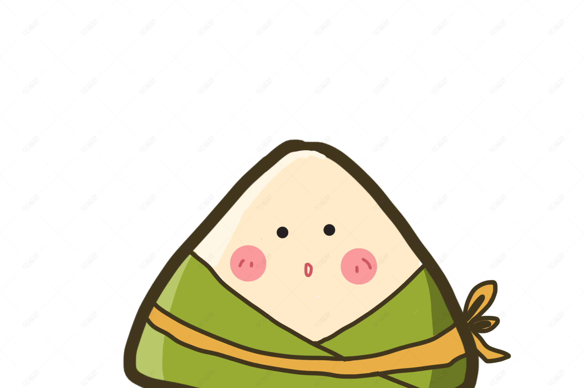 端午节手绘可爱卡通粽子