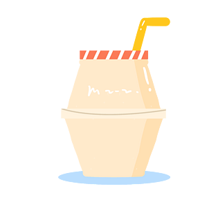 立夏夏日卡通手绘清凉酸奶