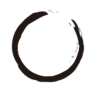 中国风水墨泼墨圆形边框