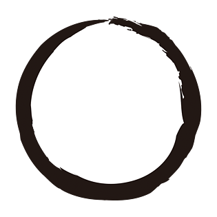 中国风水墨泼墨圆形边框