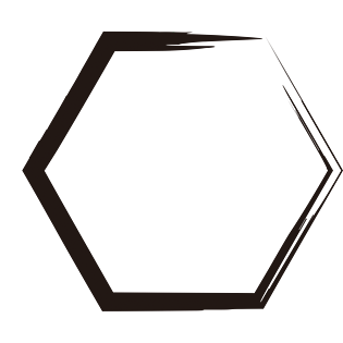 中国风水墨泼墨多边形边框文本框