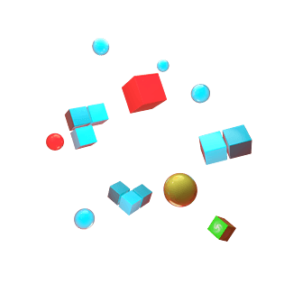 立体装饰物体png免抠