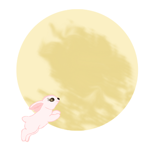 月亮阴影部分像兔子图片