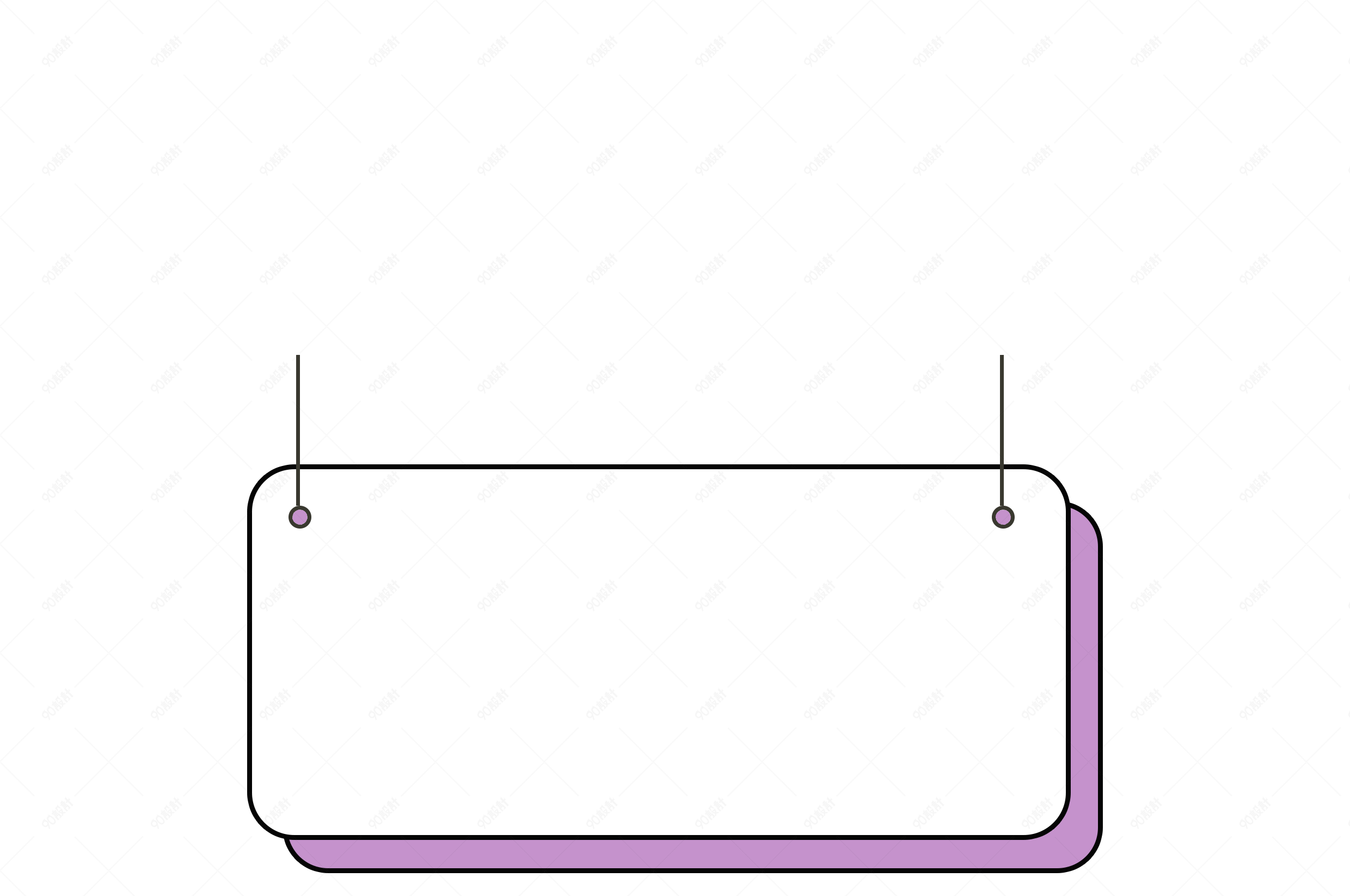 淡紫色简约标题分段边框