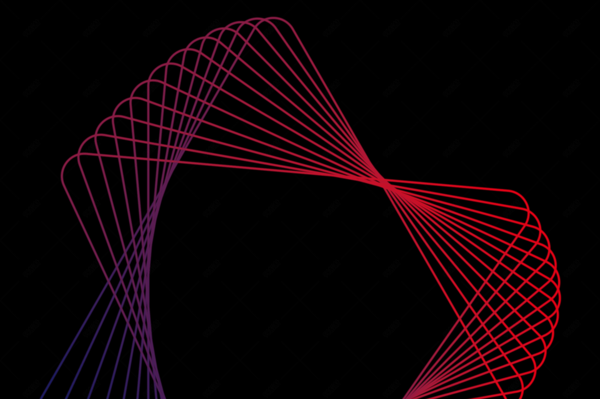 红蓝几何线条背景科技感装饰