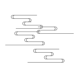 中式云纹古典装饰线条