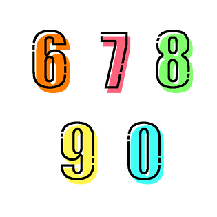 mbe糖果色数字67890