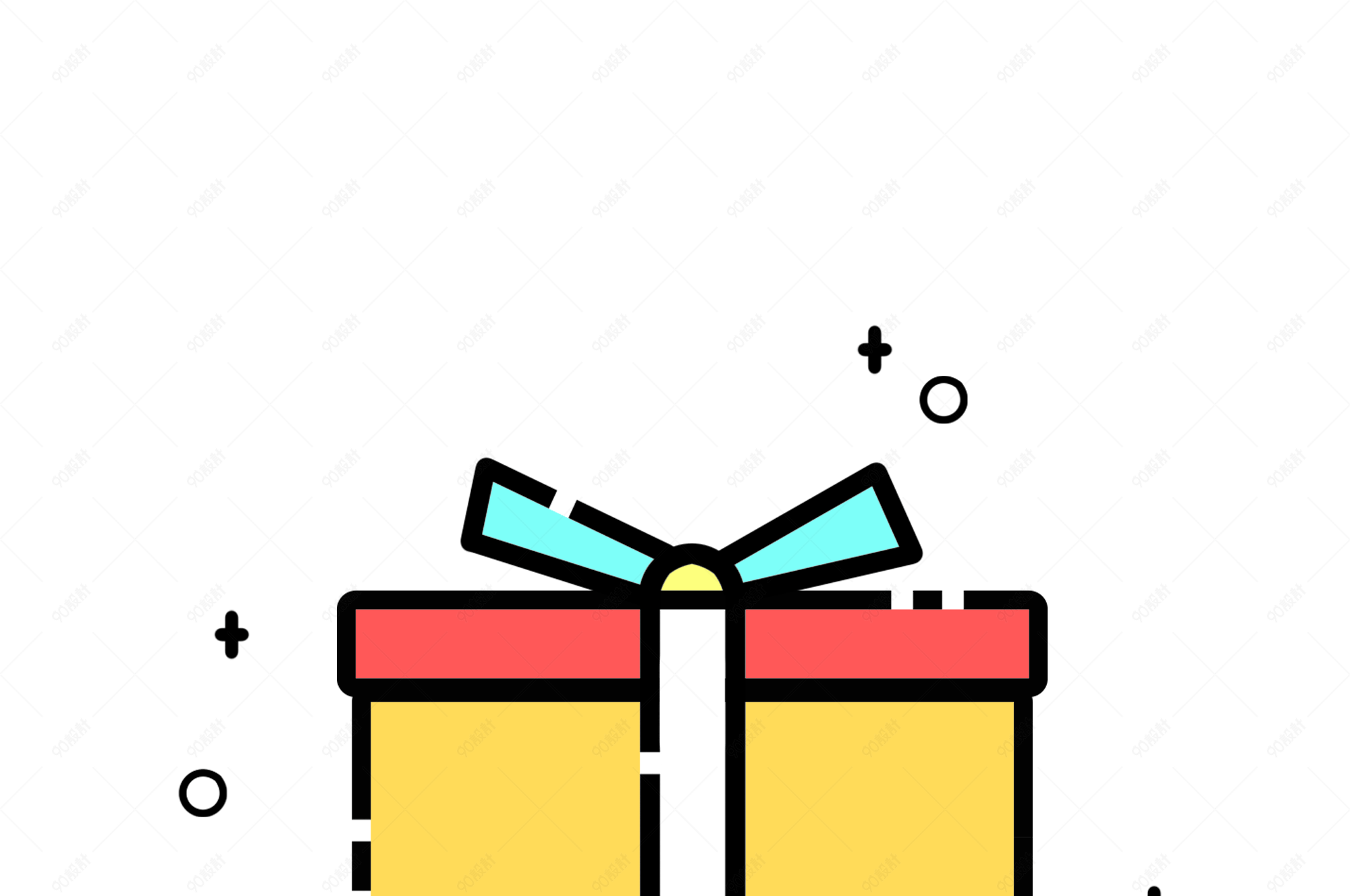 mbe风简约卡通礼盒礼品盒