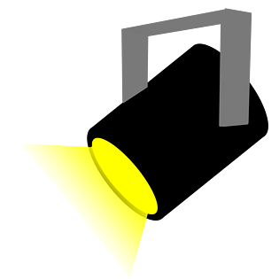 灯光照射射灯装饰元素