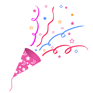 欢庆礼花装饰愚人节彩带