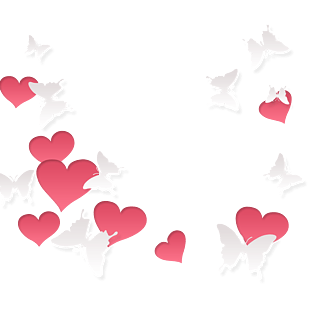 蝴蝶爱心图片大全