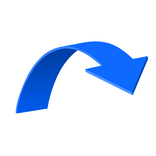 促销活动蓝色立体箭头旋转箭头