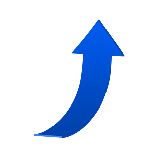 促销活动蓝色立体箭头旋转箭头