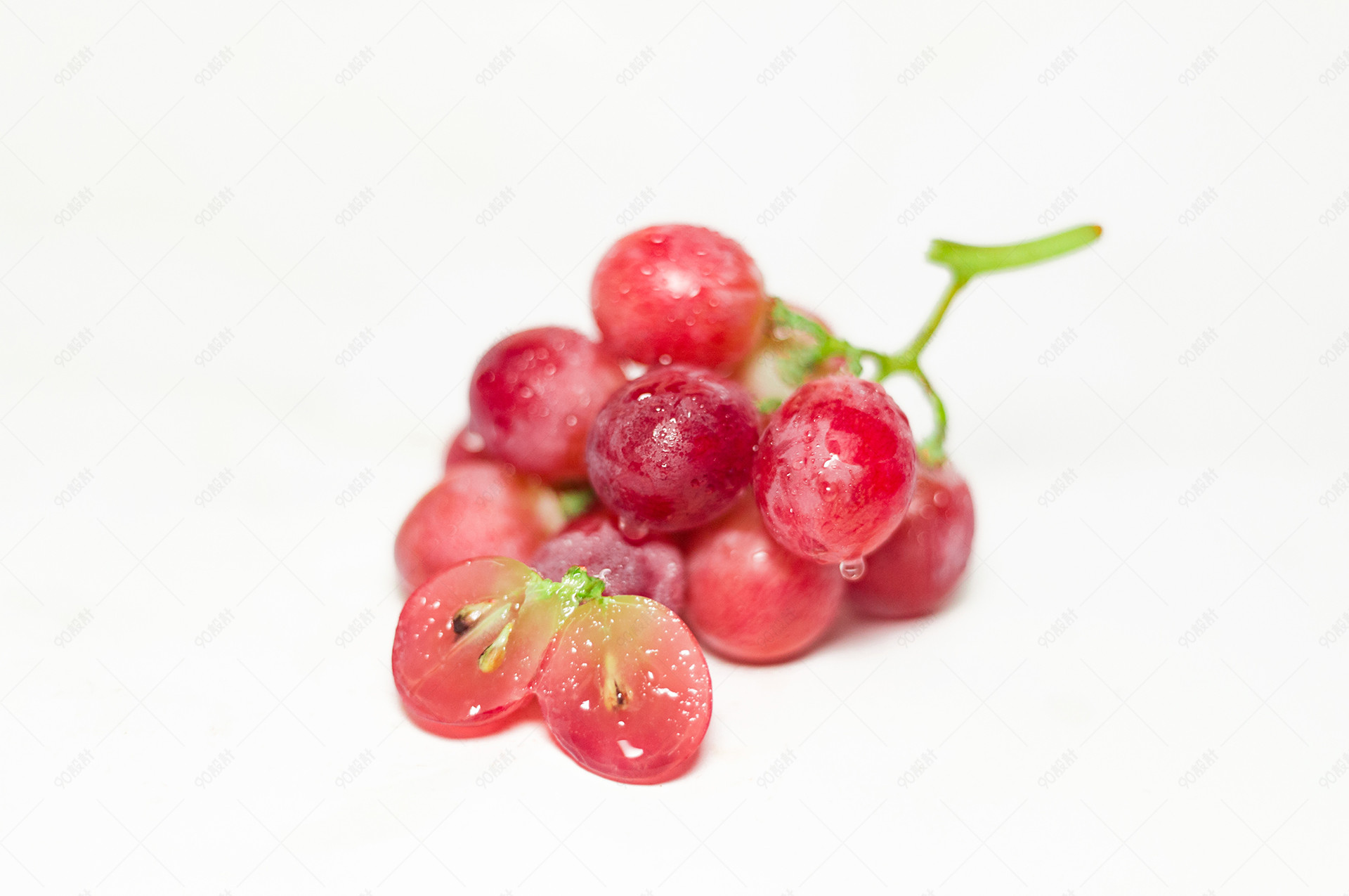 水果提子红提素材摆拍