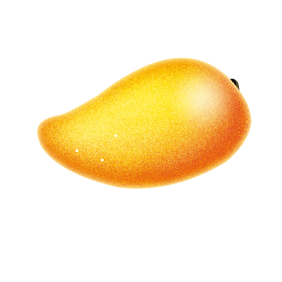 水果暖色立体芒果png