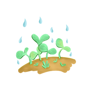 春雨润物pngpsd2000*2000立春雨水图章pngpsd2000*2000卡通农作人物