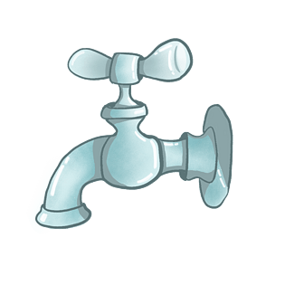 水龙头手绘图片大全