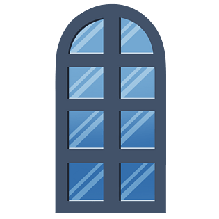 手绘卡通窗户设计元素