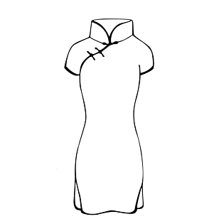 旗袍手绘图片大全_旗袍手绘图片素材【png免费下载】-90设计网