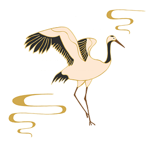 鹤手绘图片大全