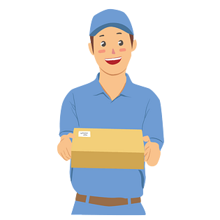 双十一双十二快递员送快递