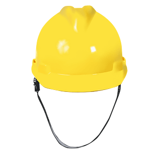 安全帽工具黄色帽工地高清矢量卡通手绘