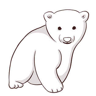 卡通手绘pngpsd2000*2000野外采花花的蓝色时尚小熊熊pngpsd2000*2000