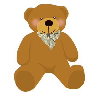 熊可爱熊熊毛绒玩具卡通手绘