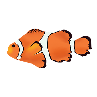 热带鱼动物卡通手绘高清矢量