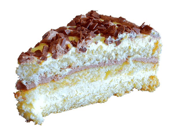 一块千层巧克力奶油蛋糕