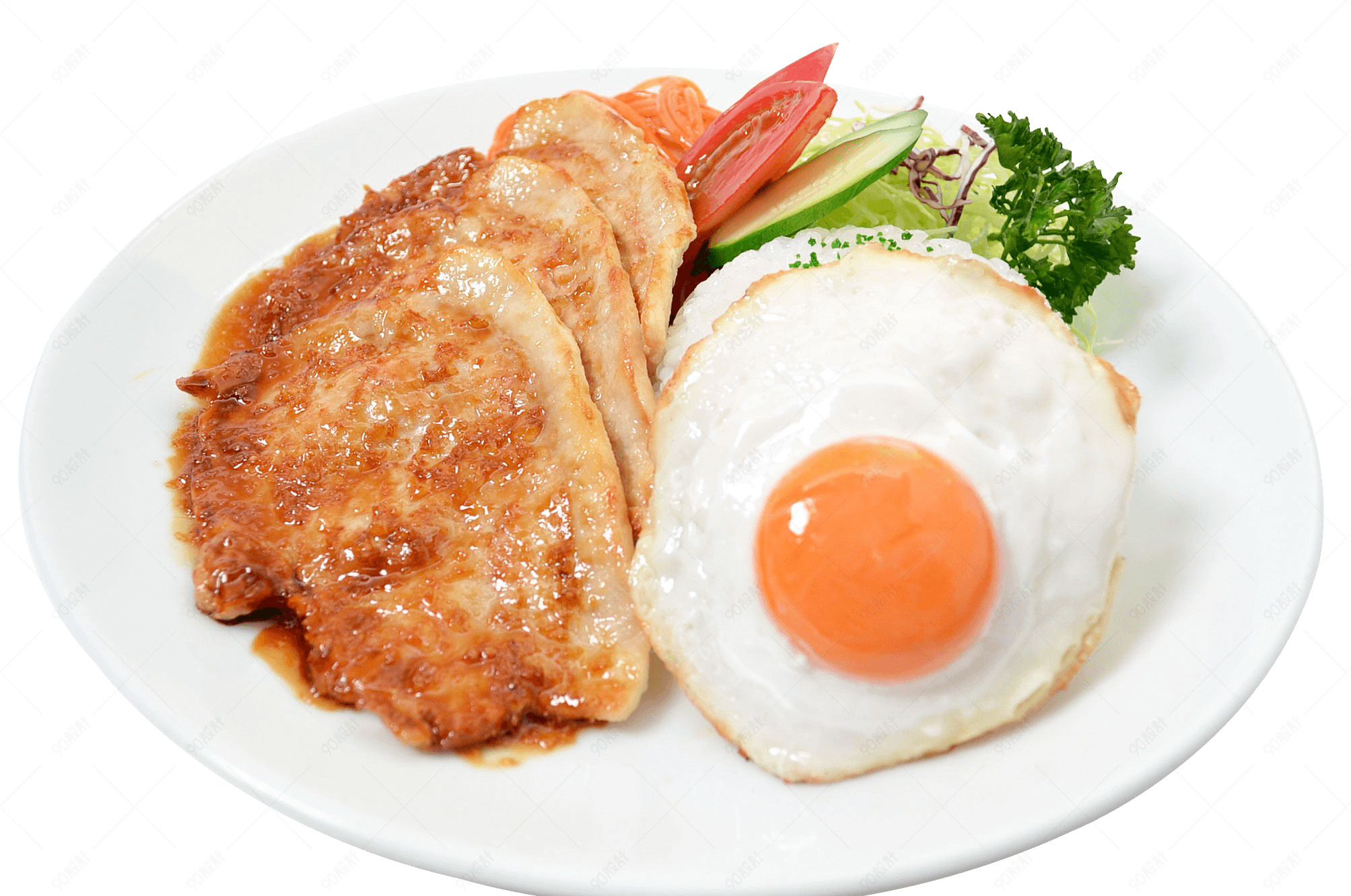 中式早餐糖心的荷包蛋