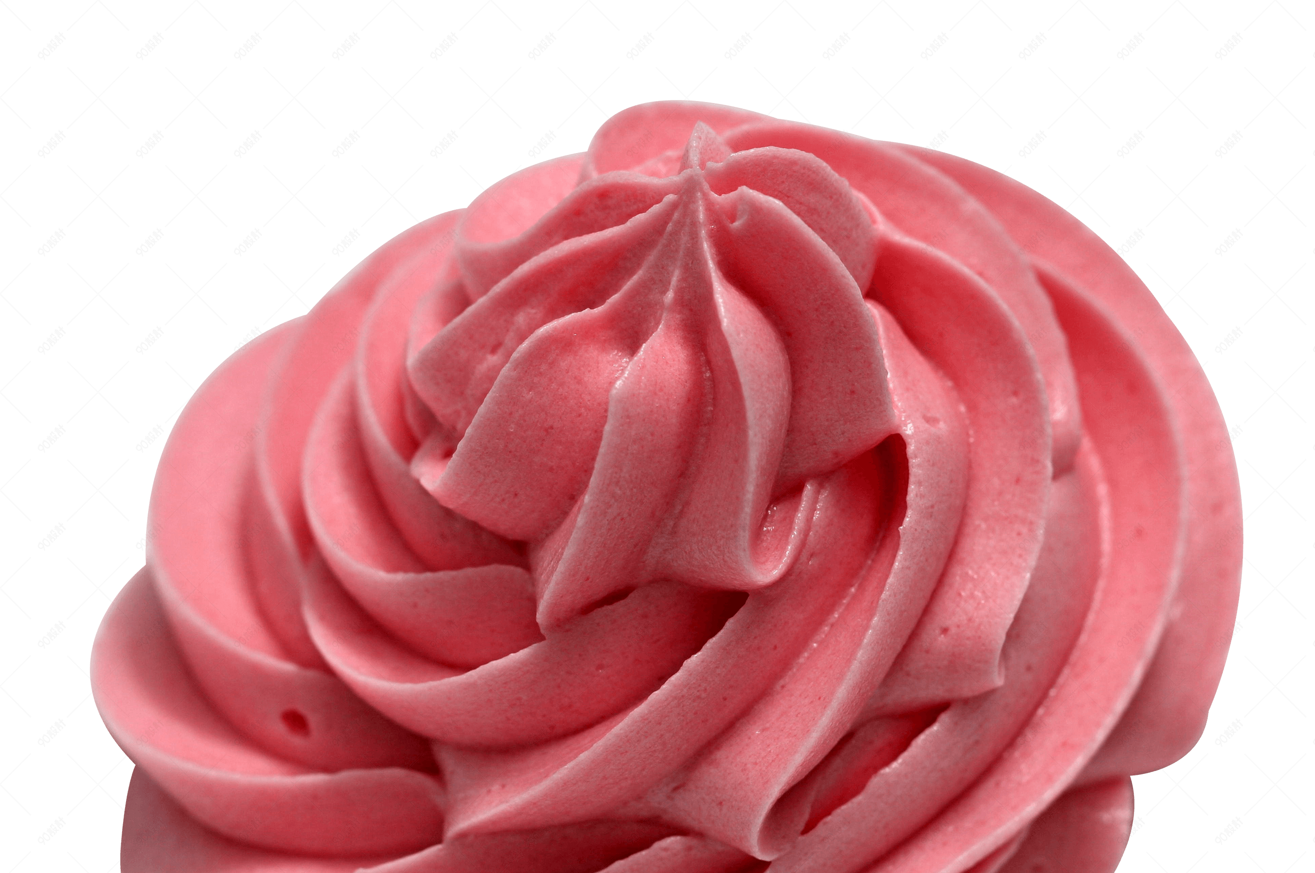 花边型粉色冰淇淋头部