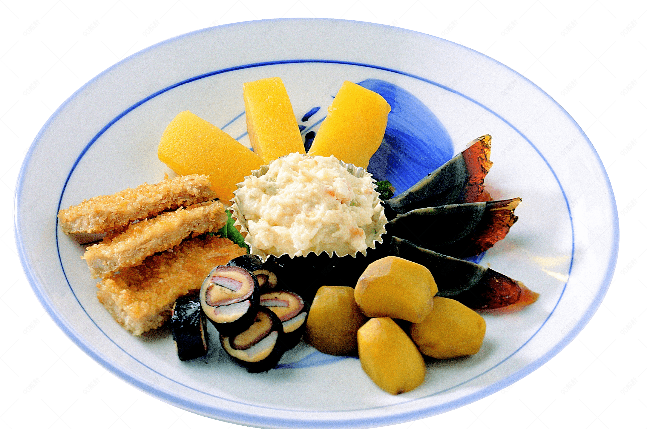 午餐小吃等摆盘松花蛋