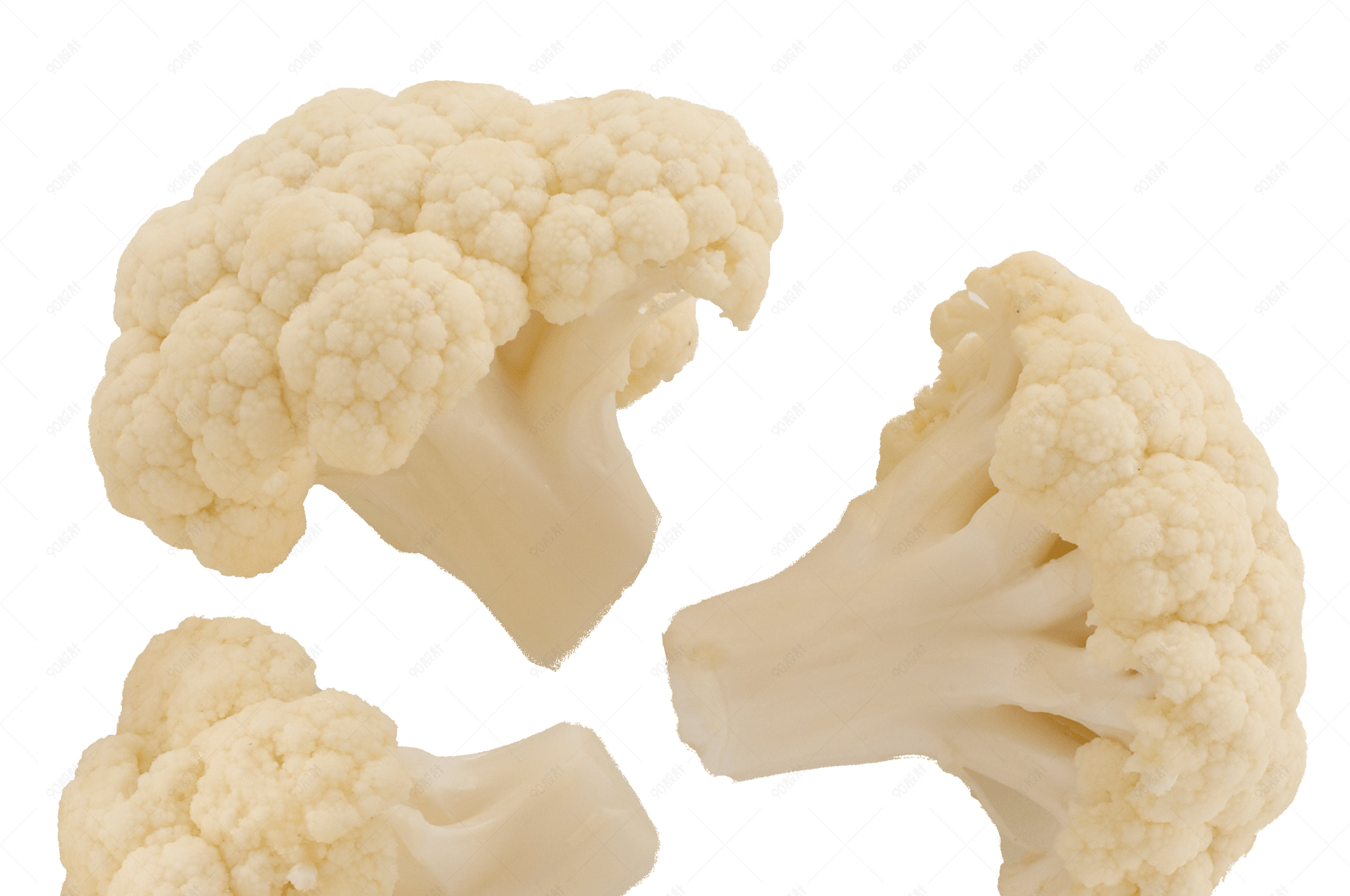 新鲜的蔬菜品类白色的椰菜