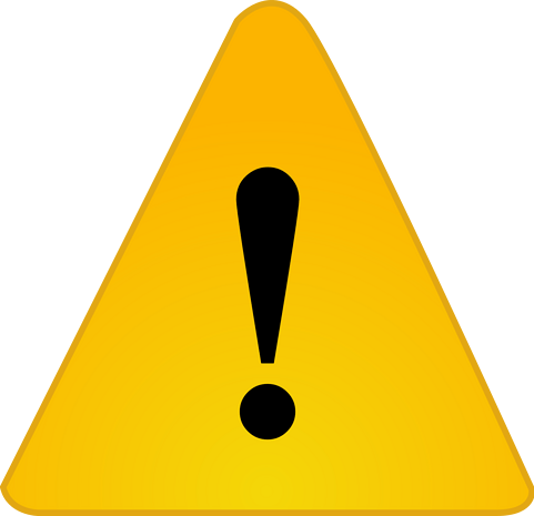 危险禁止标志黑色感叹号