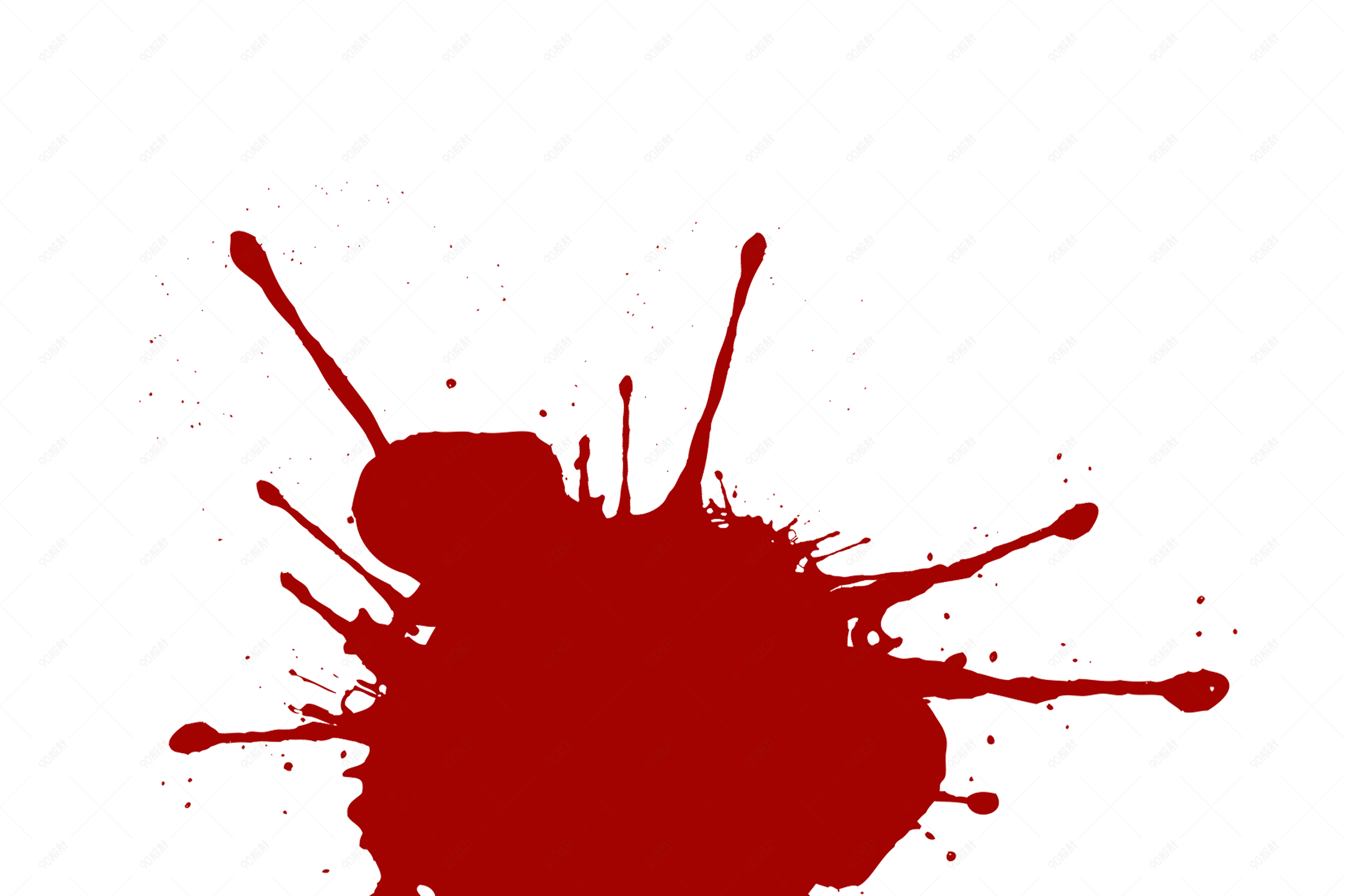 大红色喷溅墨点效果图案