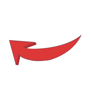 卡通可爱红色箭头元素