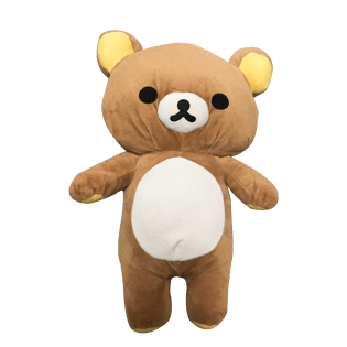 卡通手绘可爱小动物棕色小熊奔跑