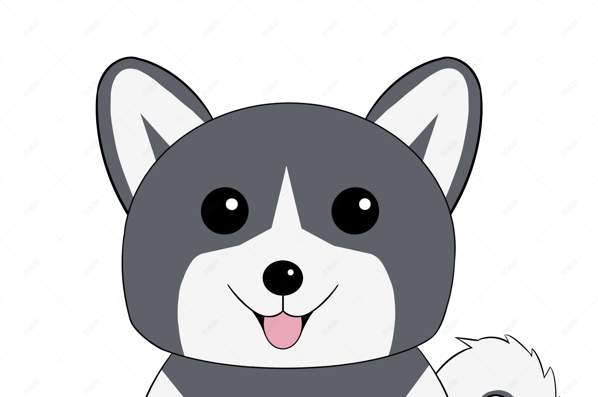 狗卡通宠物可爱狗汪星人卡通