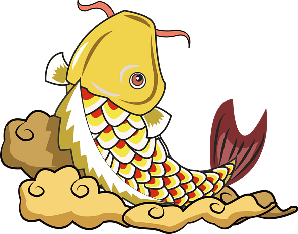 pngpsd2000*2000国潮系列中国风鲤鱼锦鲤跃水pngpngpsd2000*2000国潮