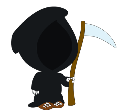 手绘卡通迷你的死神素材