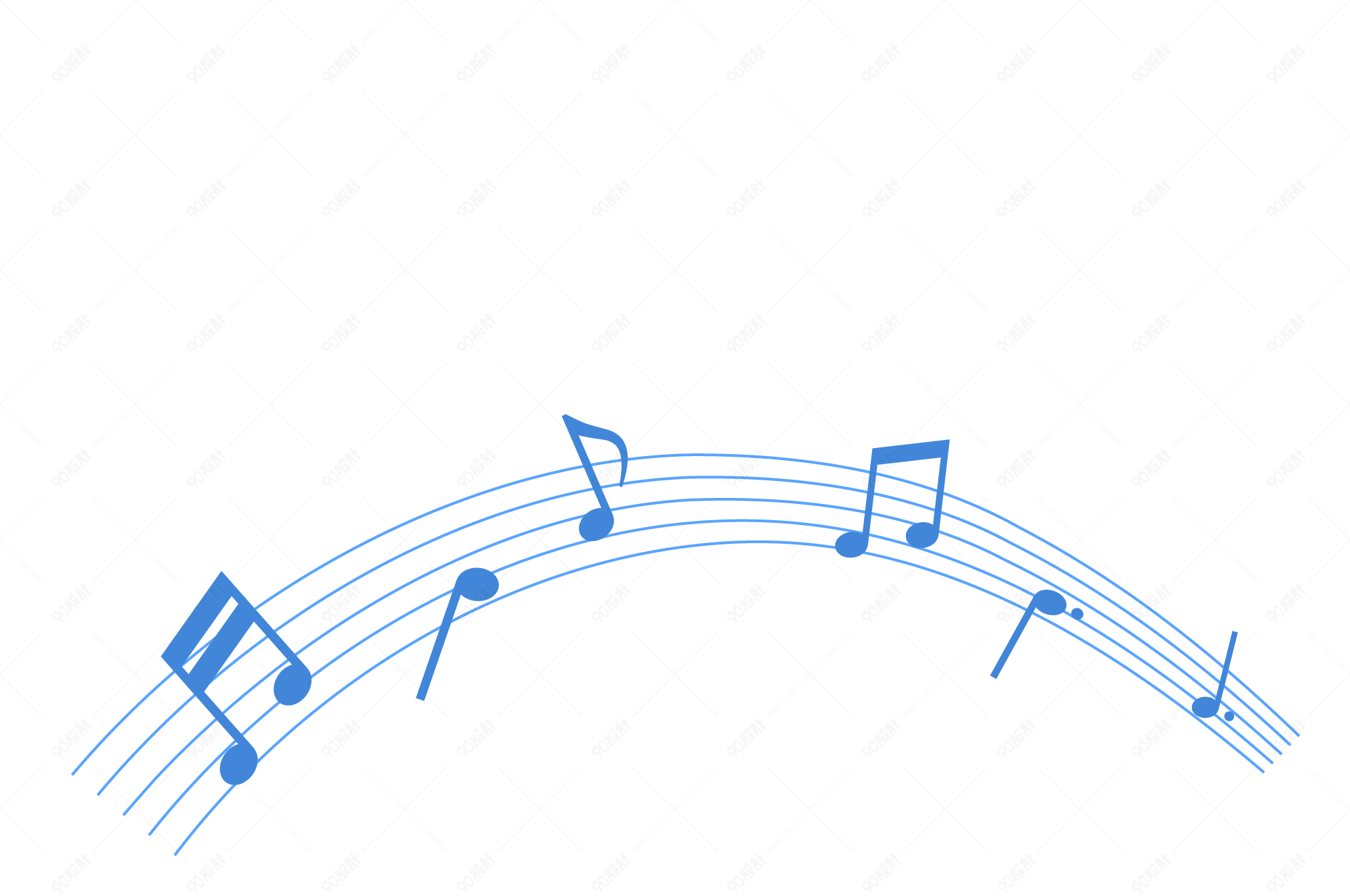 音乐乐符符号乐谱歌曲边框