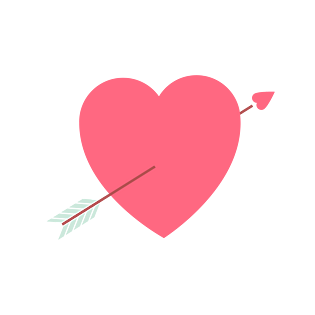 丘比特射箭爱心七夕情人节