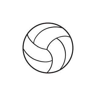 手绘排球图片大全
