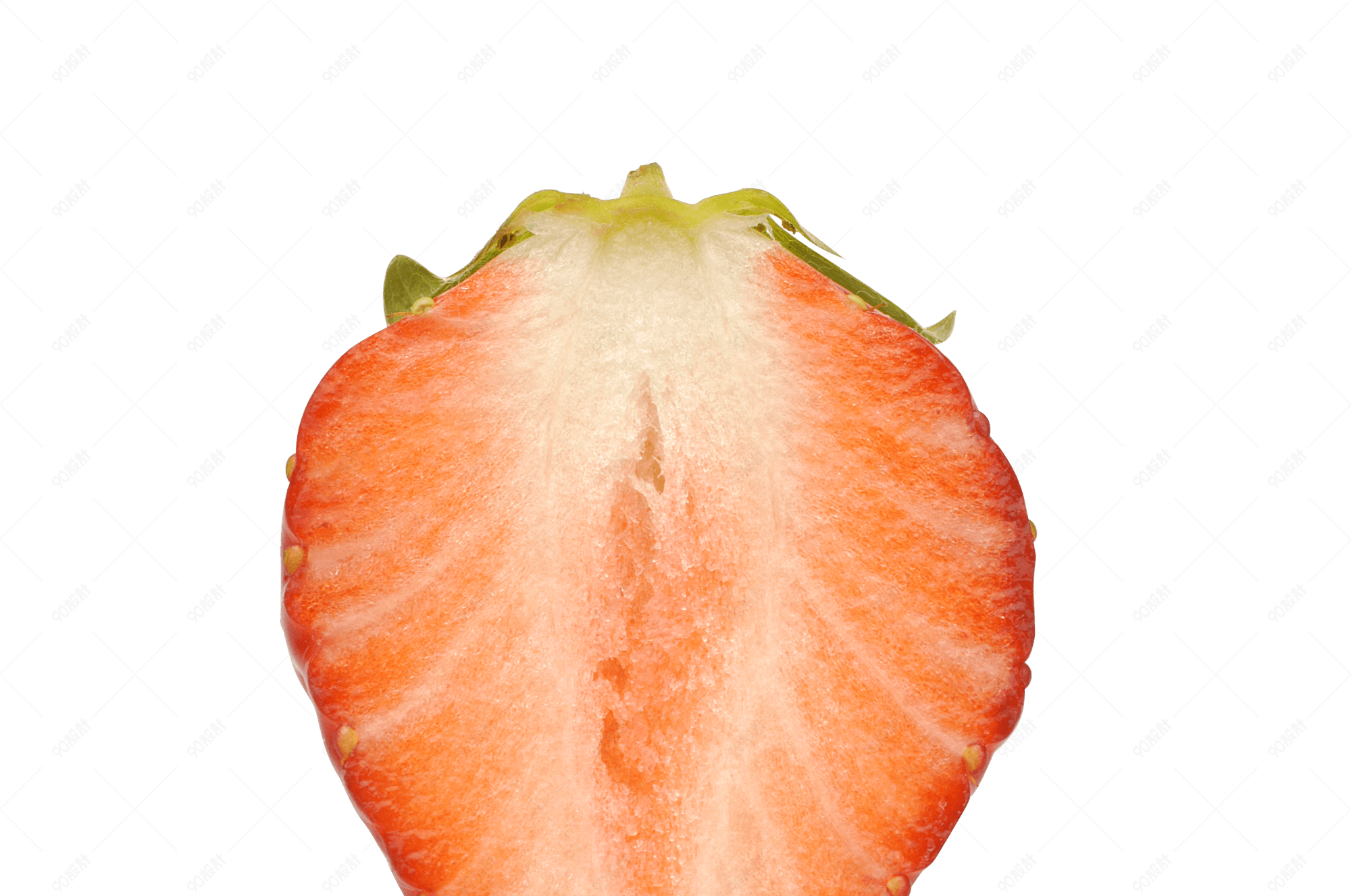 水果解剖切面草莓维生素