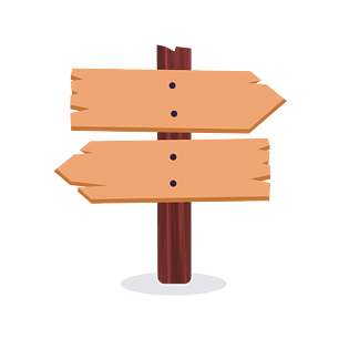 标签指引路的方向去向